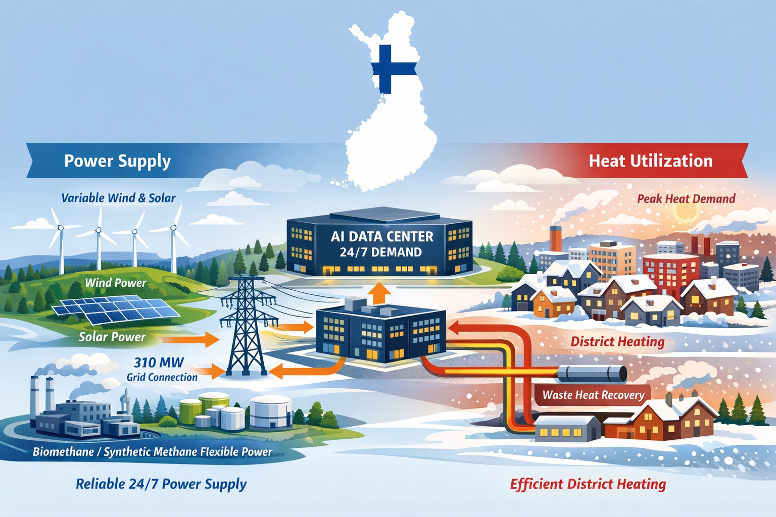 Renewable Energy for AI Data Centers – Finrenes